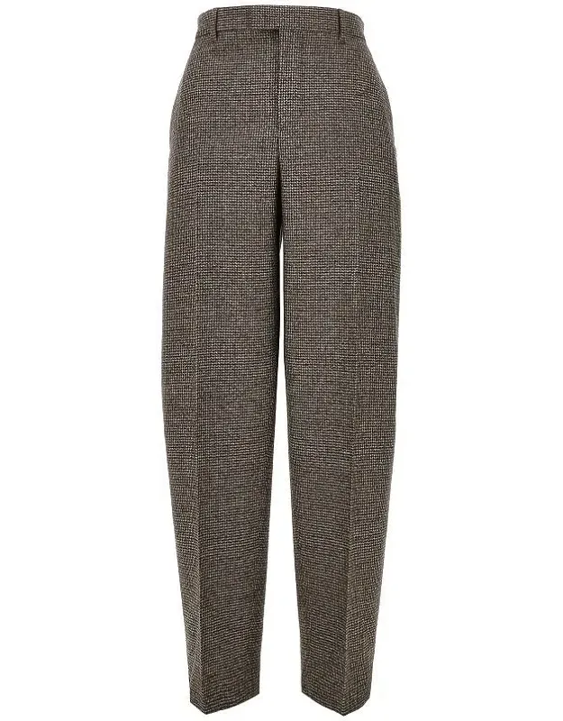 Houndstooth Balloon Cut Pants