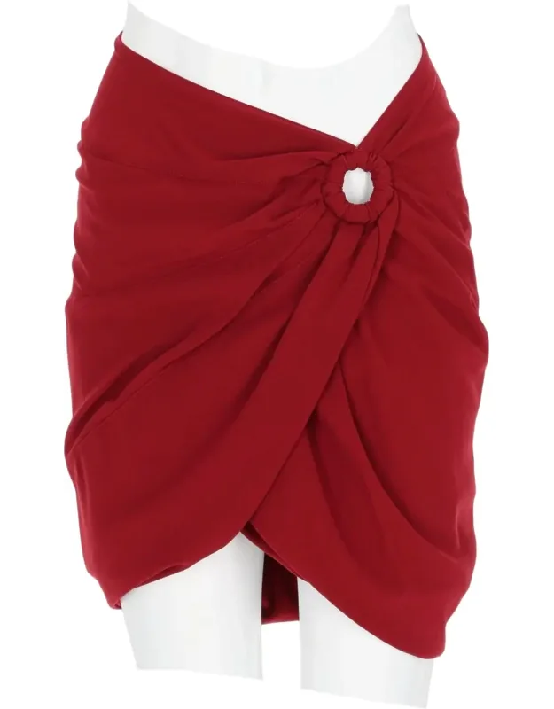 Draped Mini Skirt