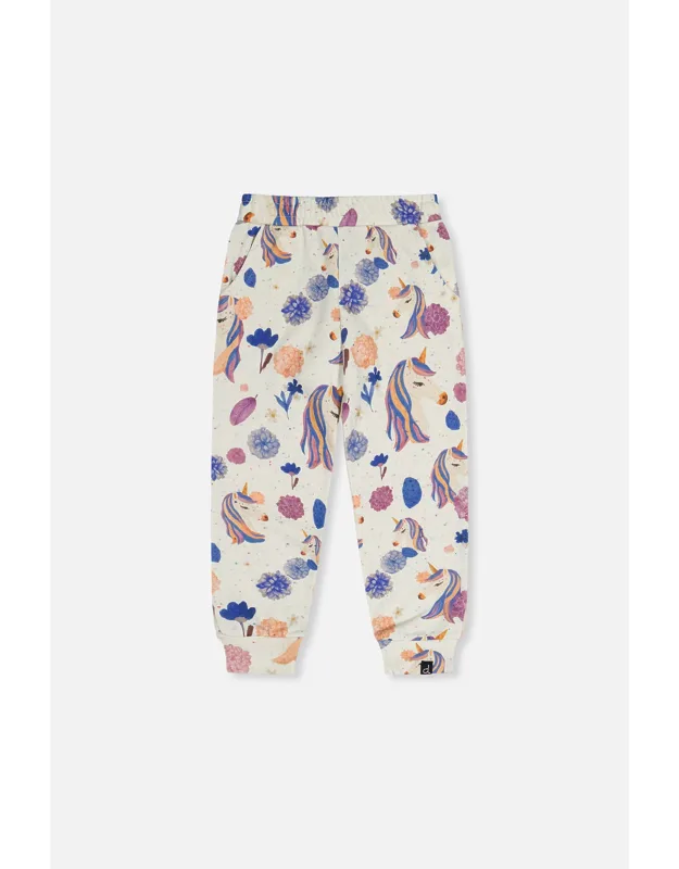 Sweatpants With Unicorn Print