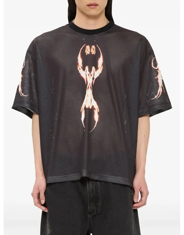 Y2k World Fire Soccer Graphic-print T-shirt