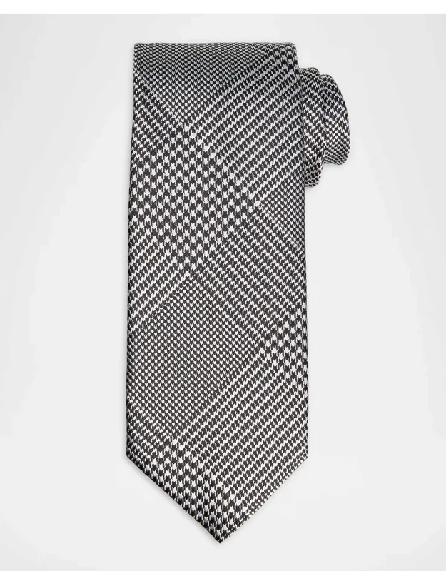 Glen Plaid Linen Tie