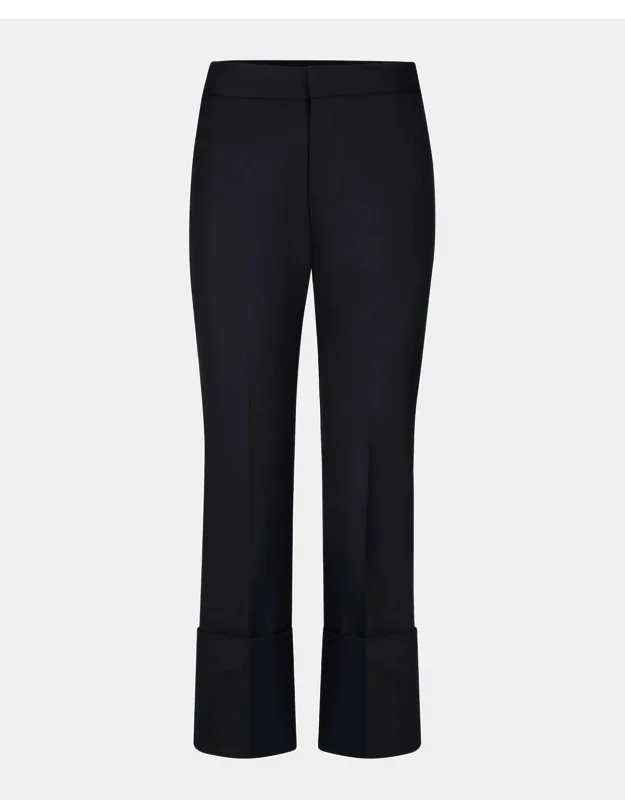 Cropped Straight-leg Pants