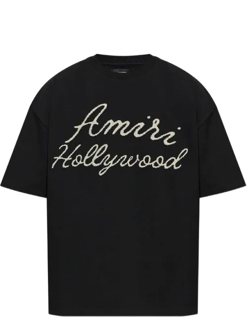 Logo-embroidered T-shirt