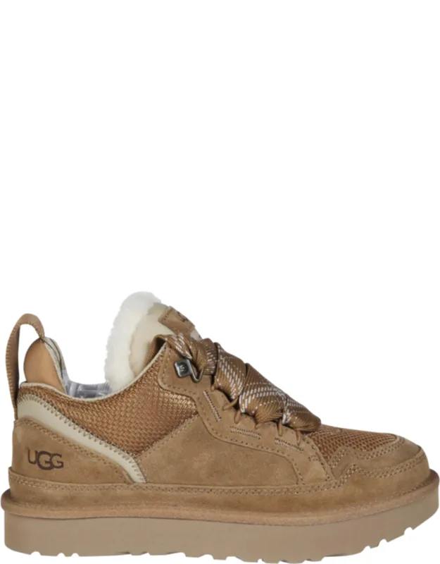 Lowmel Suede Shearling-lined Low-top Sneakers