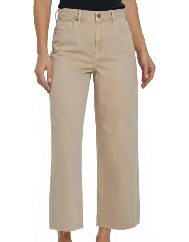Cropped Wide Leg Jeans