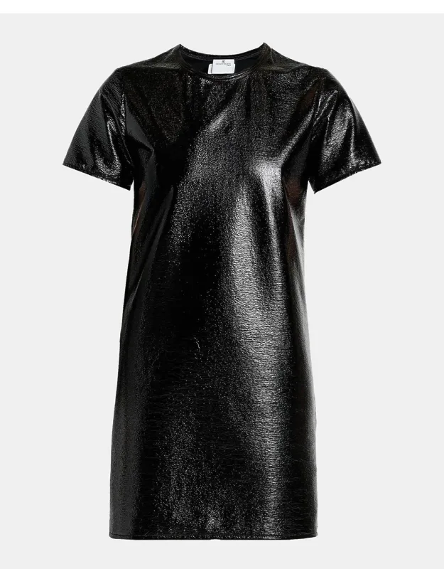 Shiny Vinyl Mini Dress