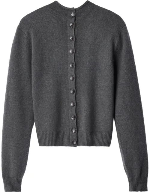 Reversible Buttoned Sweater In Cashmere