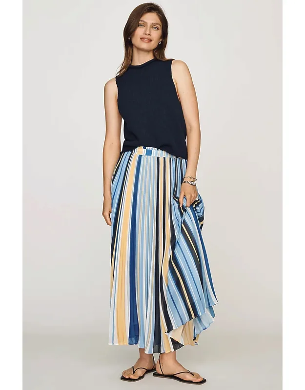 Pleated Maxi Skirt