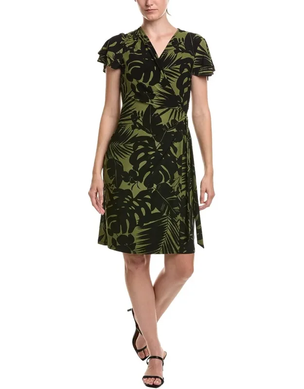 Flutter Sleeve Classic Wrap Dress