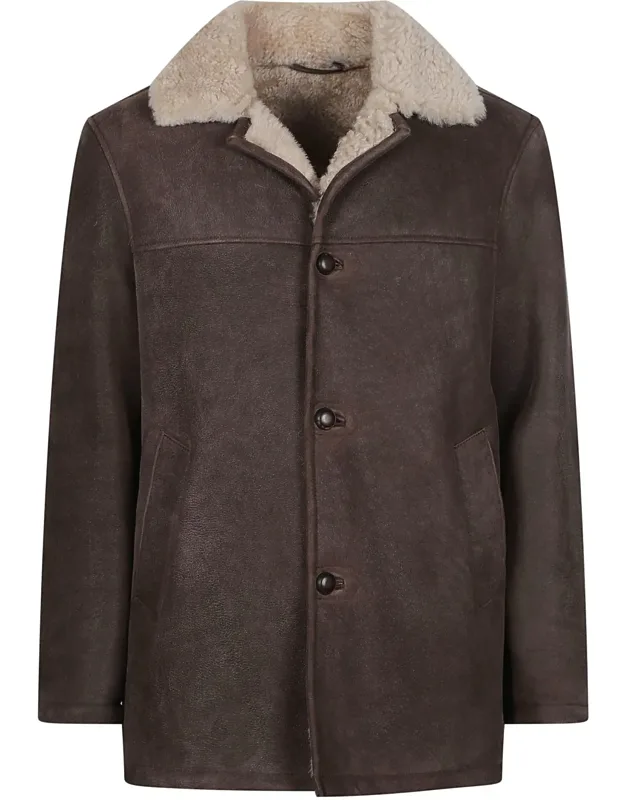 Shearling-lined Leather Jacket