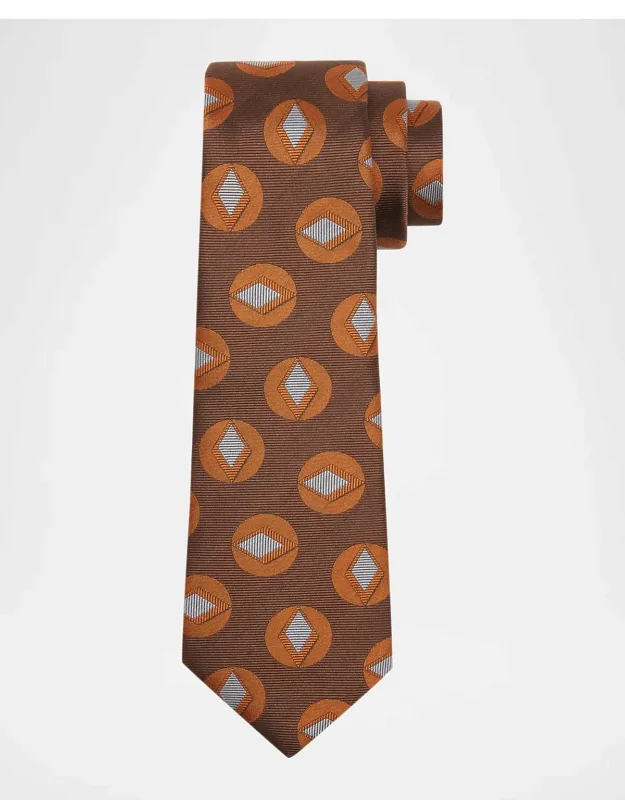 Retro Circle Silk Tie