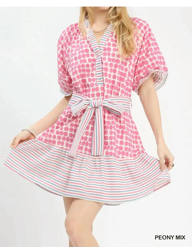 Peony Mix Dress