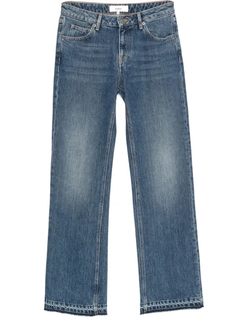 Released-hem Jeans