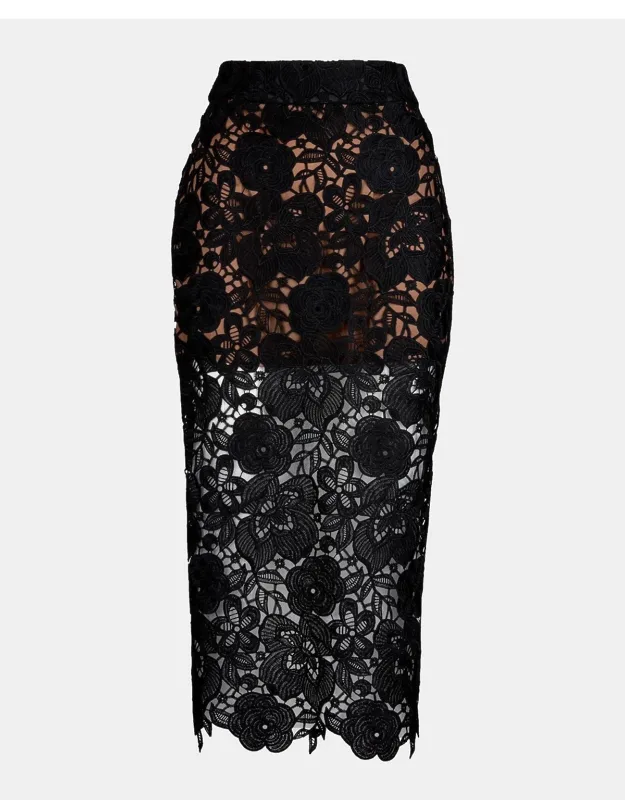 Lace Pencil Skirt