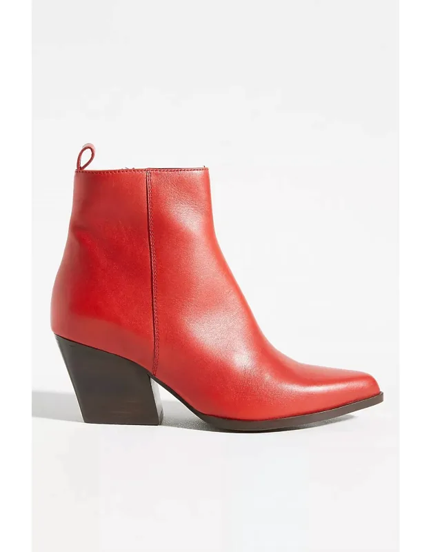 Aboard Leather Booties