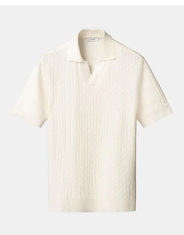Jacquard Cotton Polo Shirt