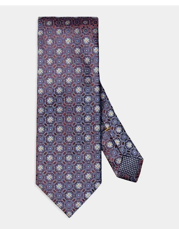 Medallion Jacquard Silk Tie
