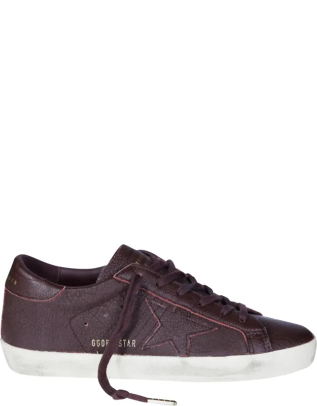 Super Star Leather Upper Star Heel Sneakers