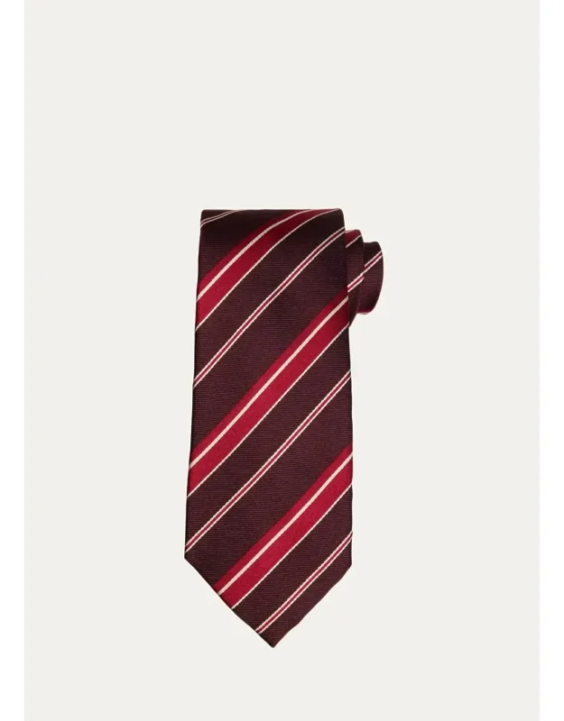 Multi-stripe Silk Tie