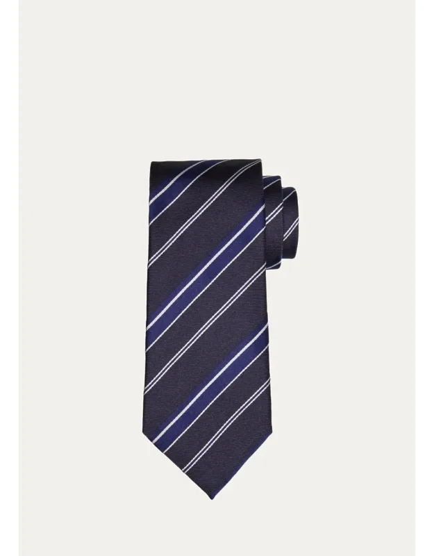 Multi-stripe Silk Tie