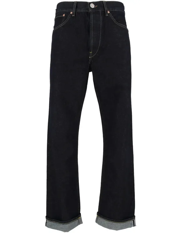 Straight-leg Denim Jeans