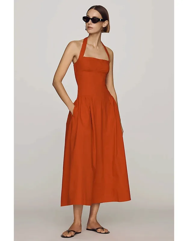 Halter Midi Dress