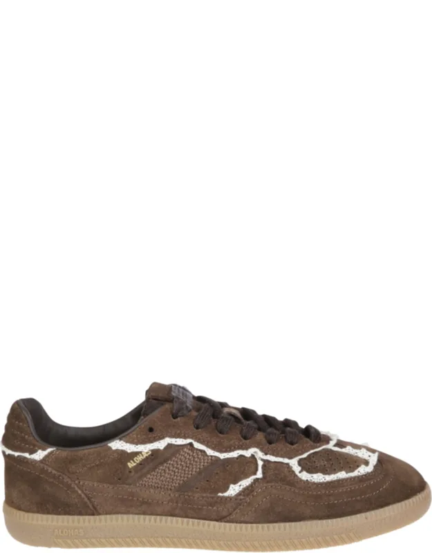 Crochet Suede Sneakers