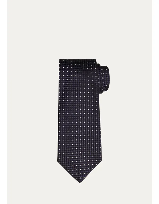 Micro-jacquard Silk Tie