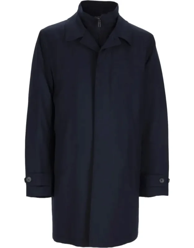 Minimalist Virgin Wool Trench Coat