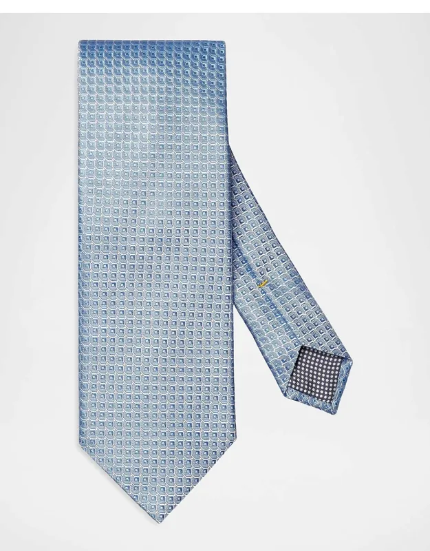 Geometric Jacquard Silk Tie