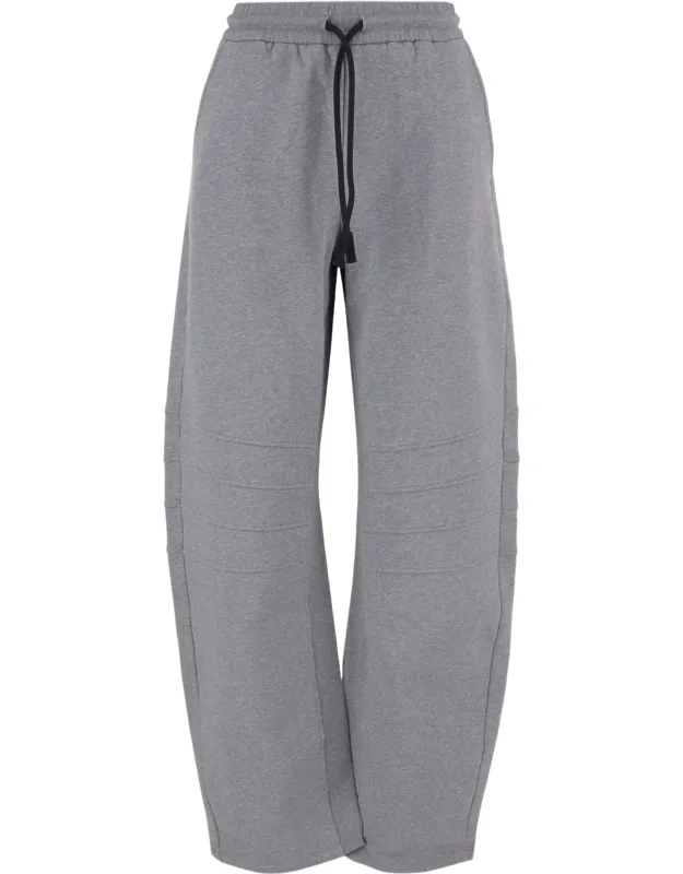 Wide-leg Pants With Elastic Waistband And Drawstring