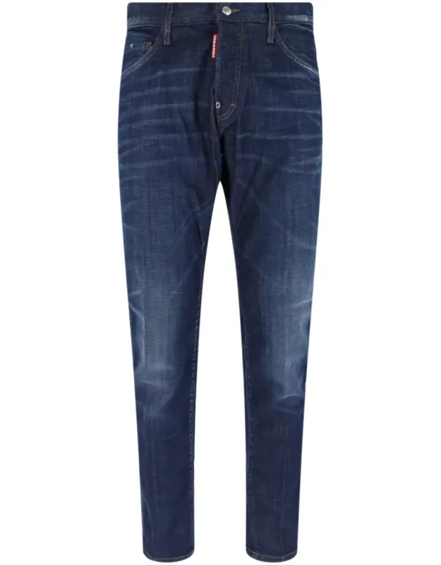 Teddy Cotton Denim Slim Jeans
