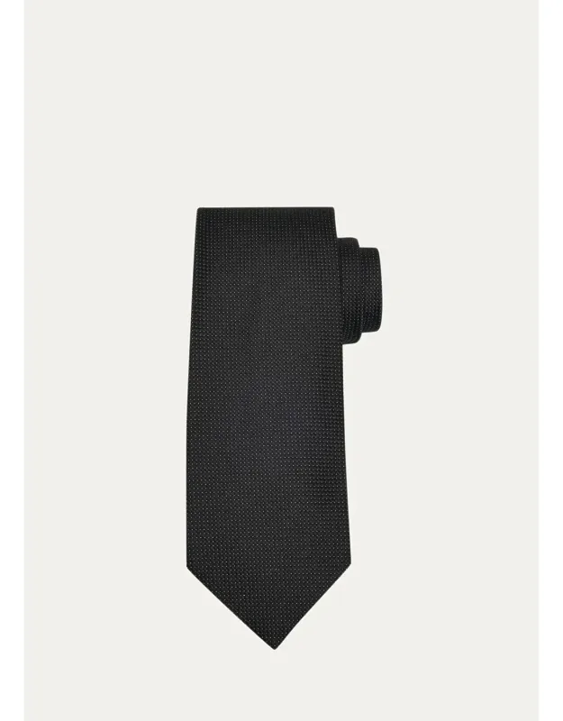 Tonal Textured Silk Tie