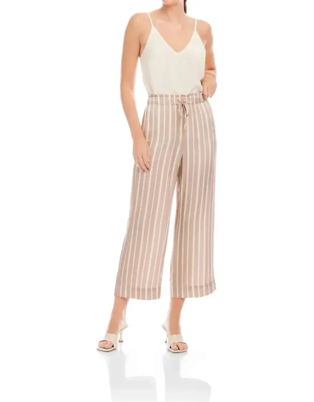 Cropped Drawstring Pants