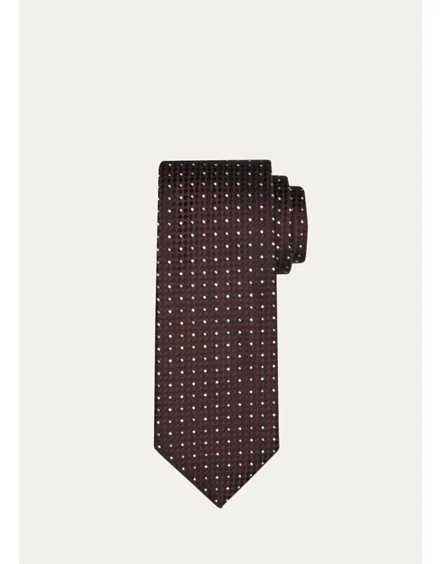 Micro-jacquard Silk Tie