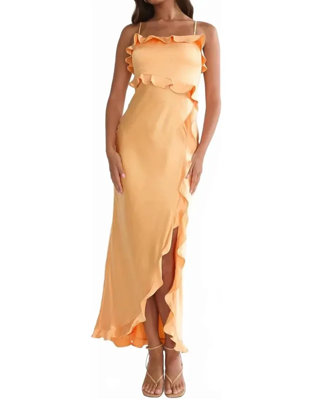 The Sunny Satin Maxi Dress