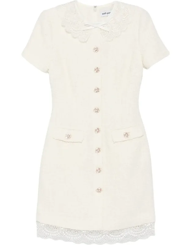 Boucle Structured Mini Dress