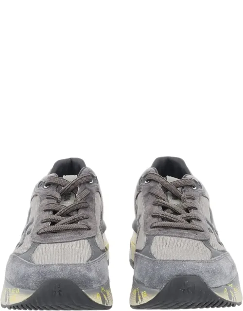 Layered Suede Mesh Sneakers