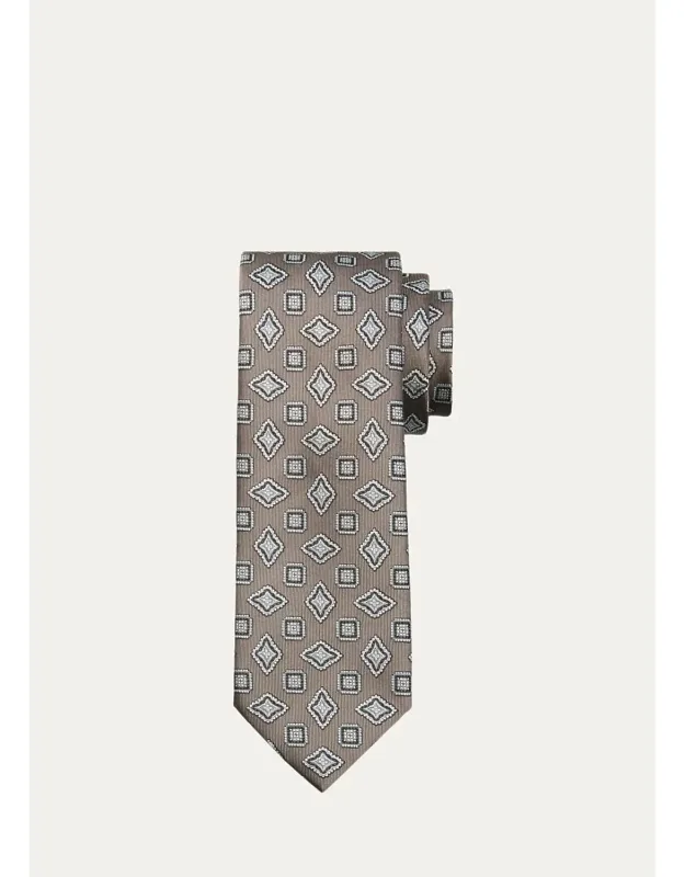 Medallion Silk Tie