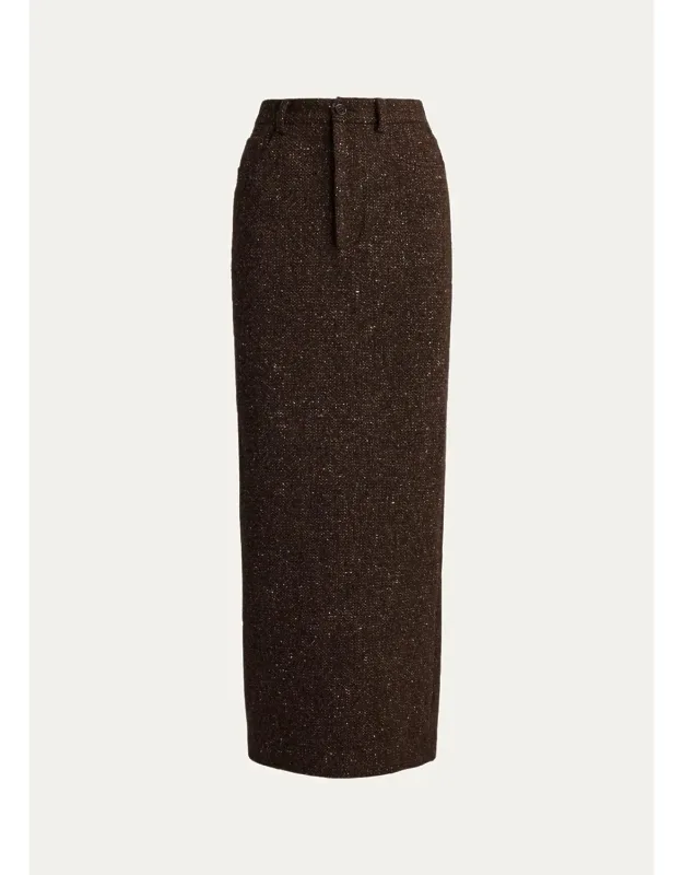 Donegal Tweed Maxi Skirt