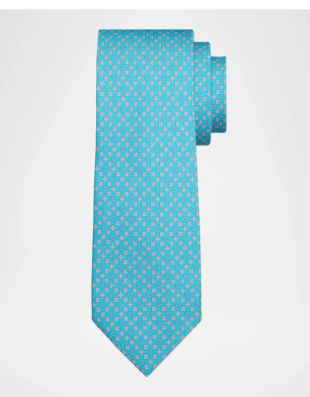 Floral-gancio Silk Tie, Crafted Of Lustrous Silk