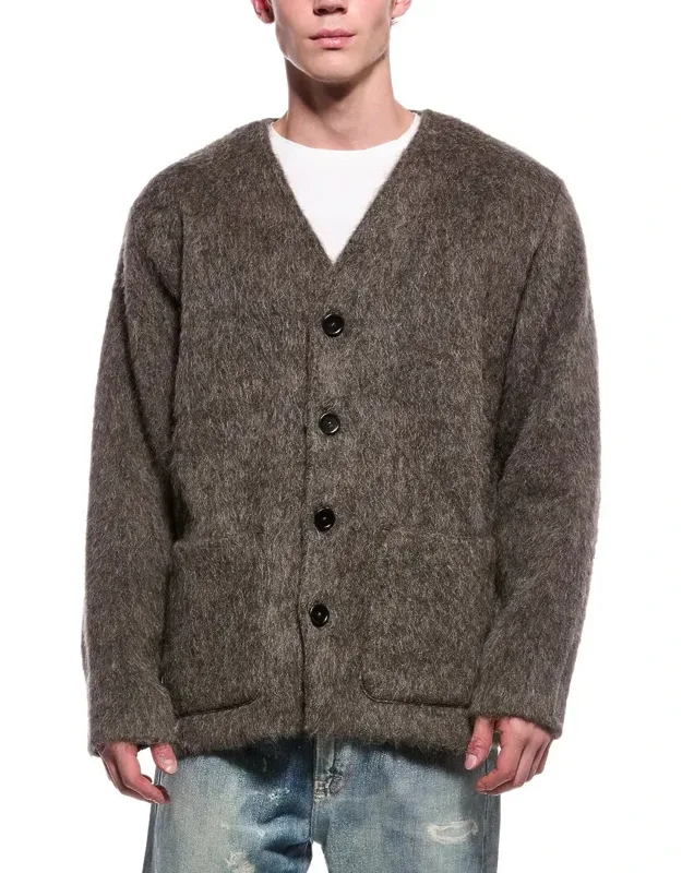 Wool & Alpaca-blend V-neck Cardigan