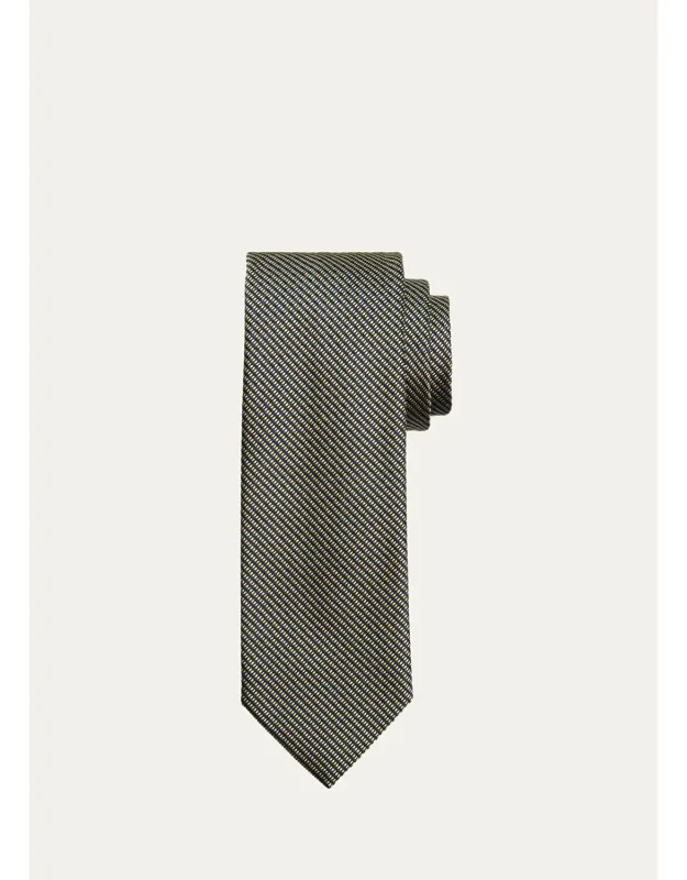Micro-jacquard Tie, Silk Made In Italy