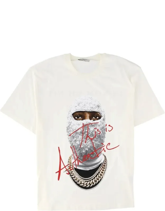 Graphic Print Textured Relaxed Fit T-shirt