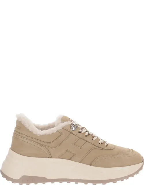 Hi-fi Fur-lined Suede Sneakers