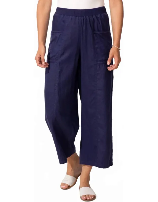 Linen Crop Pants