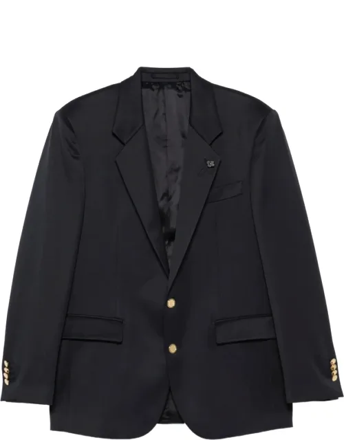 Peak-lapels Button-up Jacket
