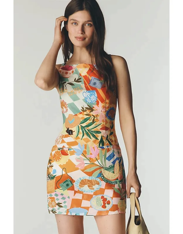 Franklin Mini Dress With Side Pockets And Back Zip
