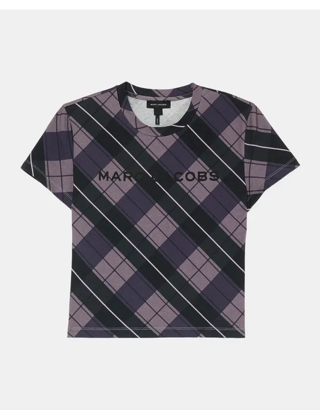 Checked Cotton T-shirt