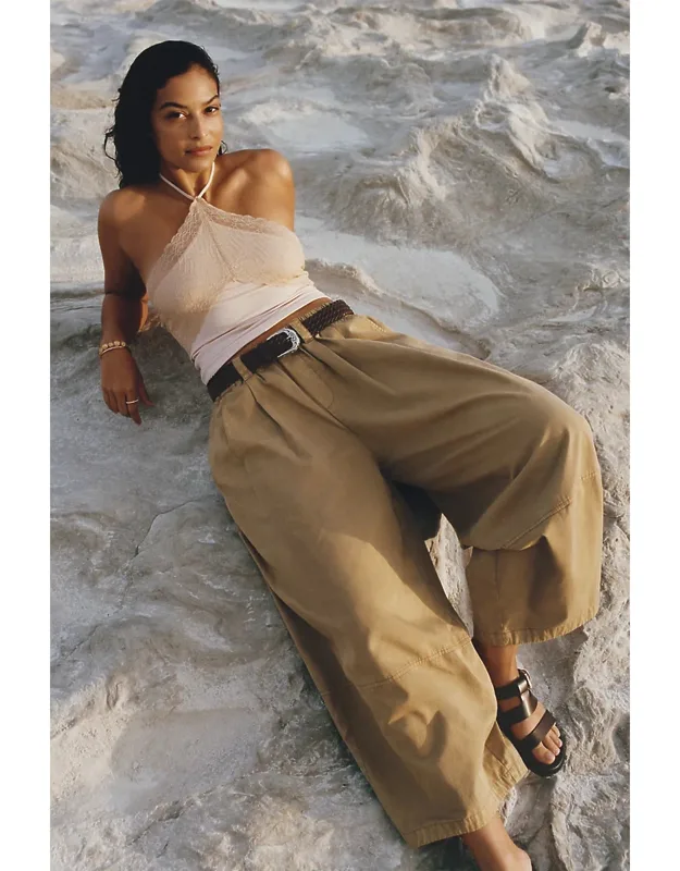 Cotton Linen Balloon Trousers